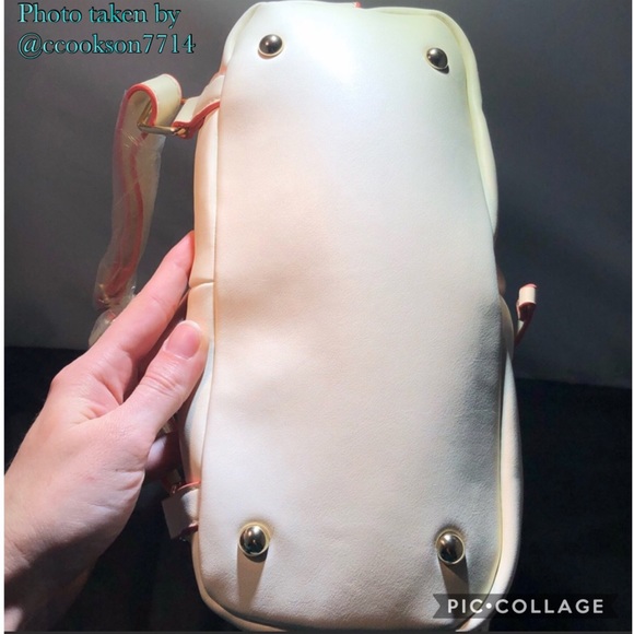 Boutique-Tracy Negoshian Tracy cream midi backpack - Picture 6 of 8